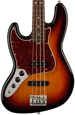 Fender American Professional II Jazz Bass Left Handed In 3-Colour Sunburst with Rosewood Fingerboard