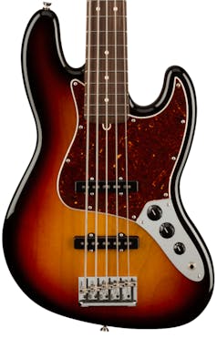 Fender American Professional II Jazz Bass V In 3-Colour Sunburst with Rosewood Fingerboard