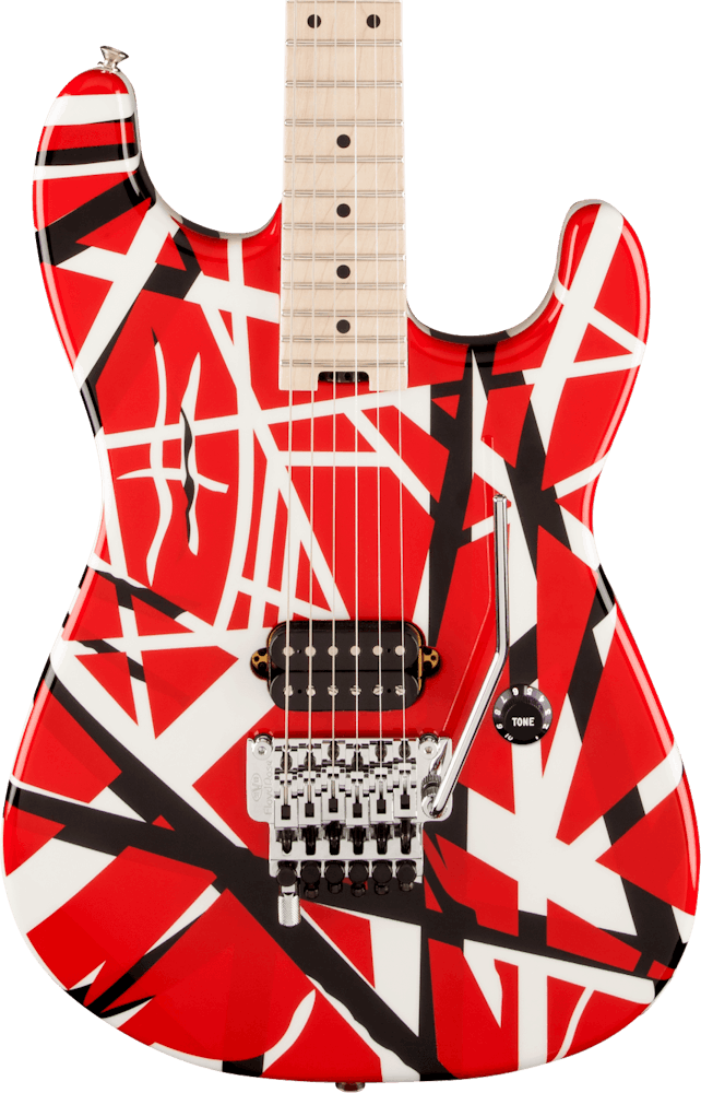 EVH Tribute Striped Series in Red, Black and White