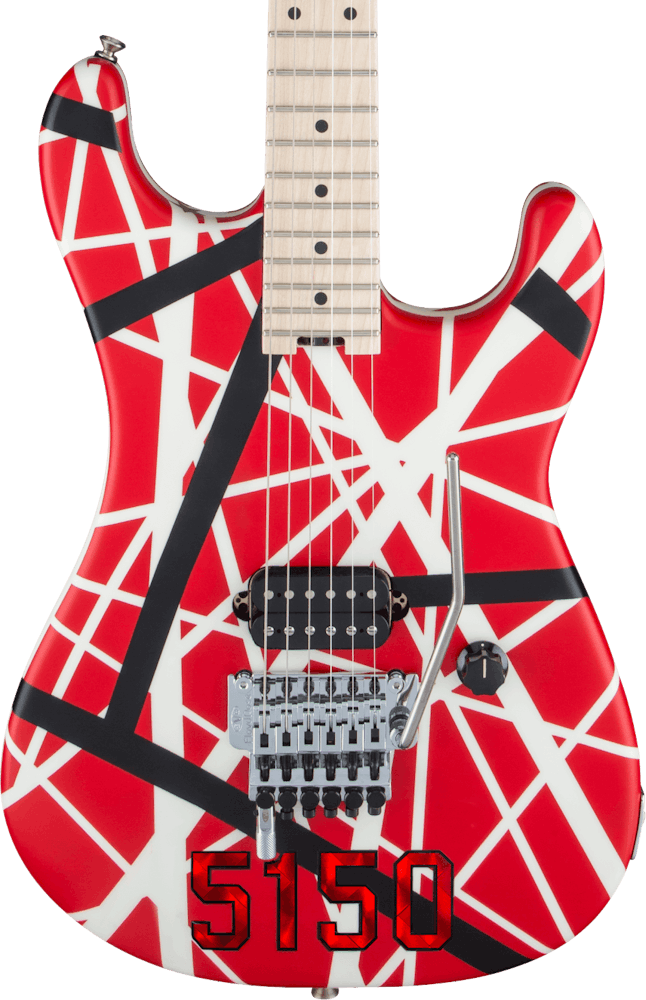 EVH Striped Series 5150 in Red, Black and White
