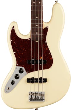 Fender American Professional II Jazz Bass Left Handed In Olympic White with Rosewood Fingerboard