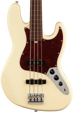 Fender American Professional II Jazz Bass Fretless In Olympic White with Rosewood Fingerboard