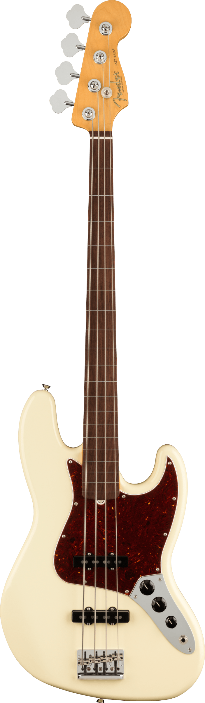 Fender American Professional Ii Jazz Bass Fretless In Olympic White