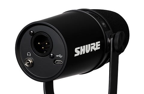 Shure MV7 Podcasting Microphone in Black - Andertons Music Co.