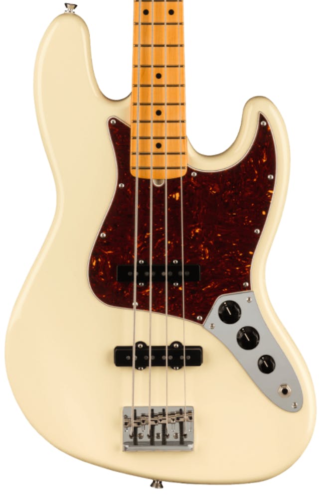 Fender American Professional II Jazz Bass In Olympic White with Maple Fingerboard