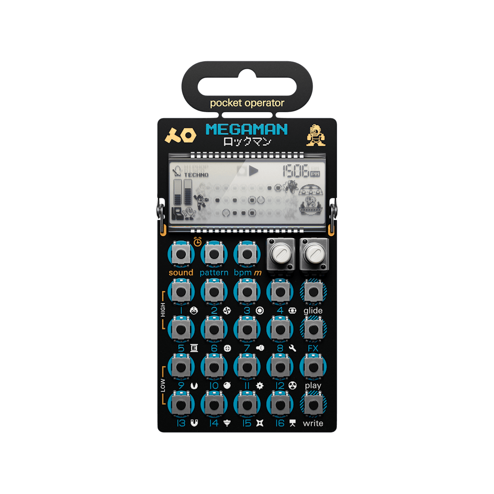 Teenage Engineering PO-128 Mega Man Pocket Operator Live Synthesizer & Sequencer