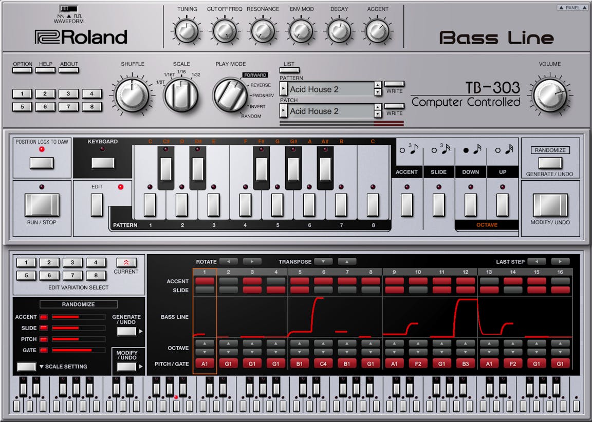 Roland TB-303 Bass Line Synthesizer Module