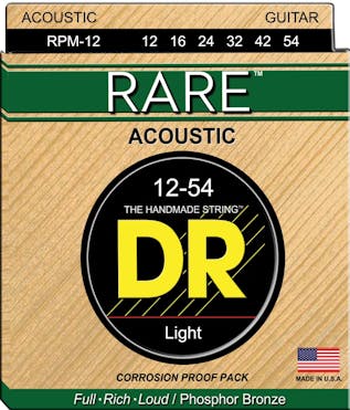 DR Rare Phosphor Bronze Acoustic Guitar Strings Light 12-54