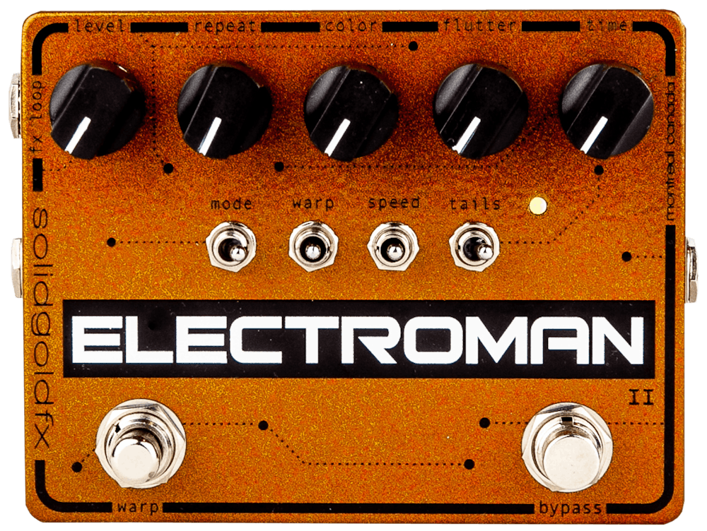 SolidGoldFX Electroman MKII Delay and Modulation Pedal