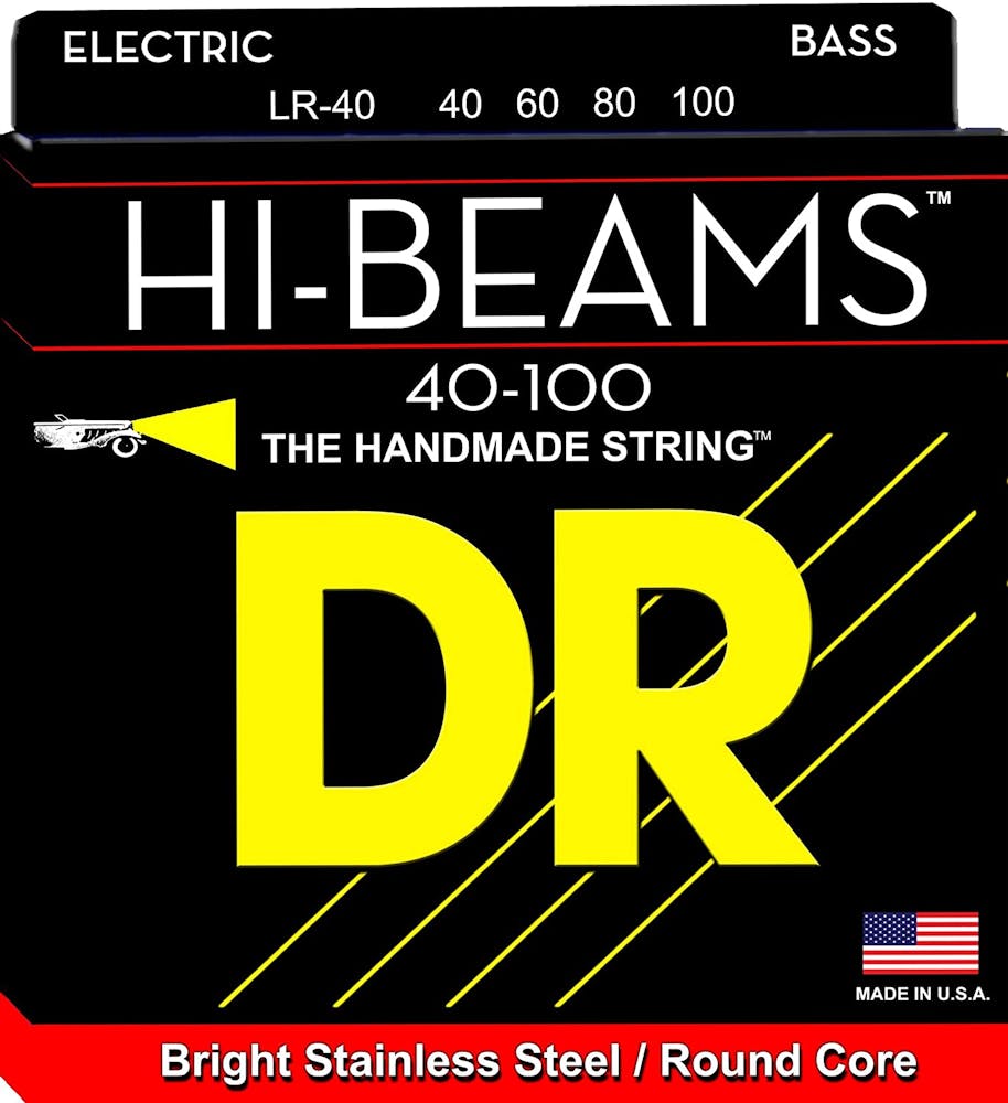 DR Hi Beams Stainless Steel Bass Strings Light 40-100