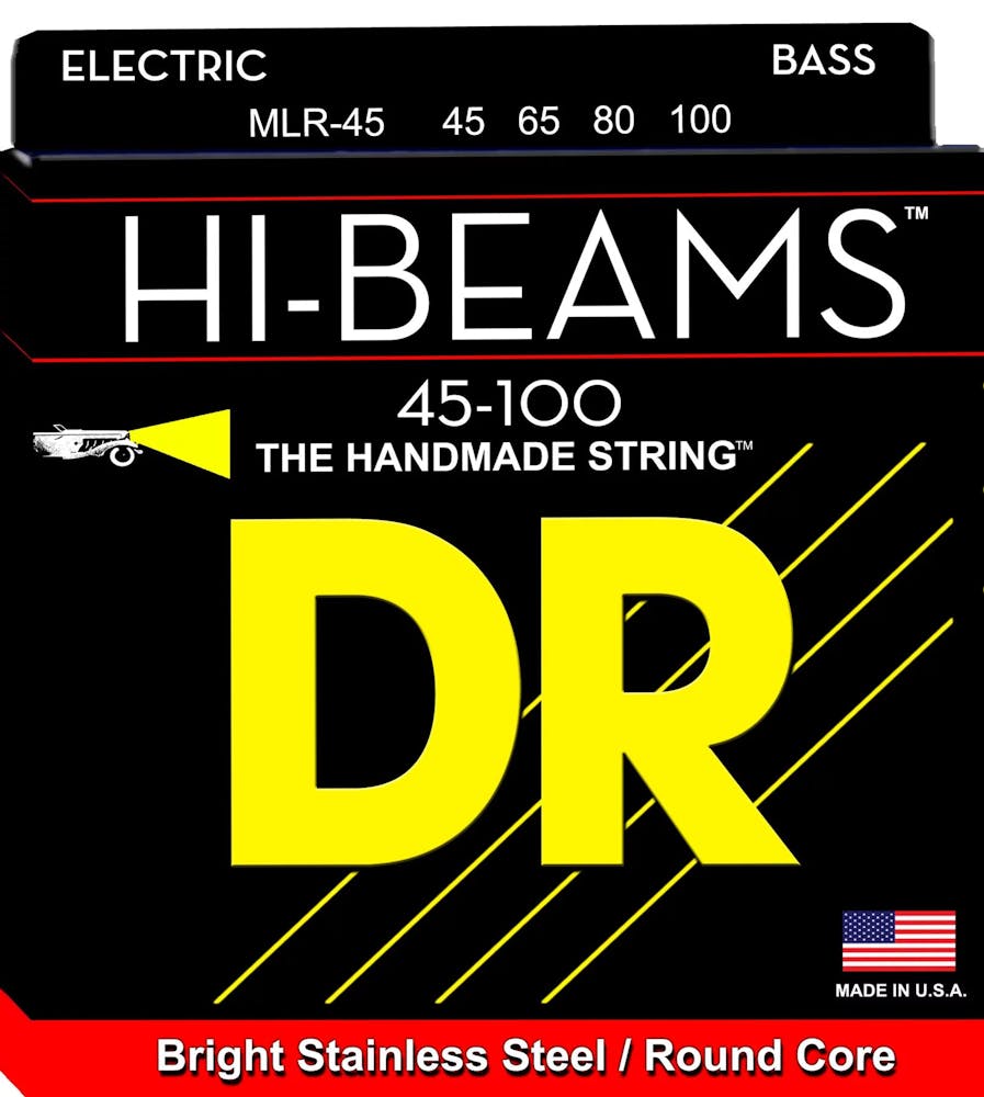 DR Hi Beams Stainless Steel Bass Strings Light to Medium 45-100