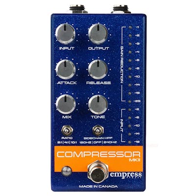 Empress Effects Compressor MKII Pedal in Blue