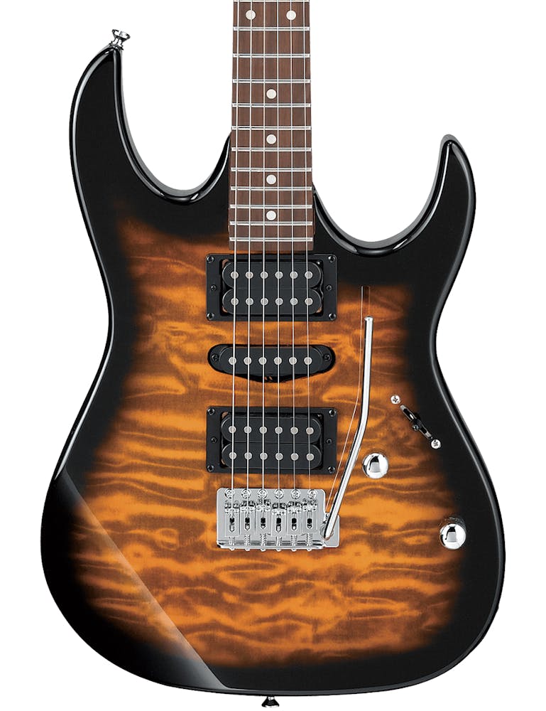 Ibanez GIO Series GRX70QASB Electric Guitar in Sunburst