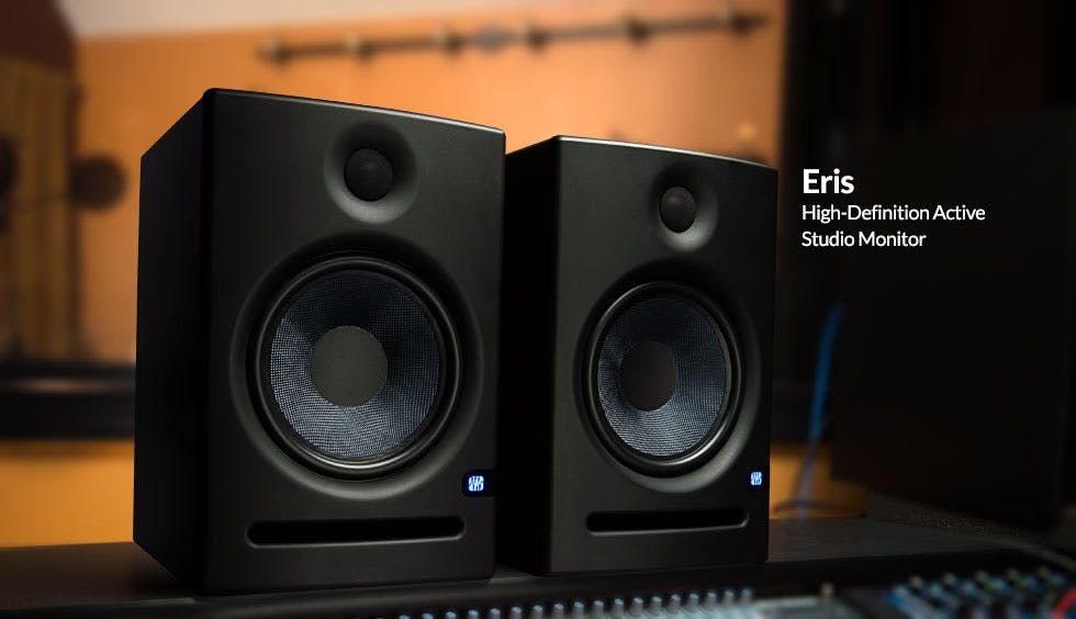 Presonus Eris E4.5 Active Studio Monitors with Desktop Stands Bundle -  Presonus from Inta Audio UK