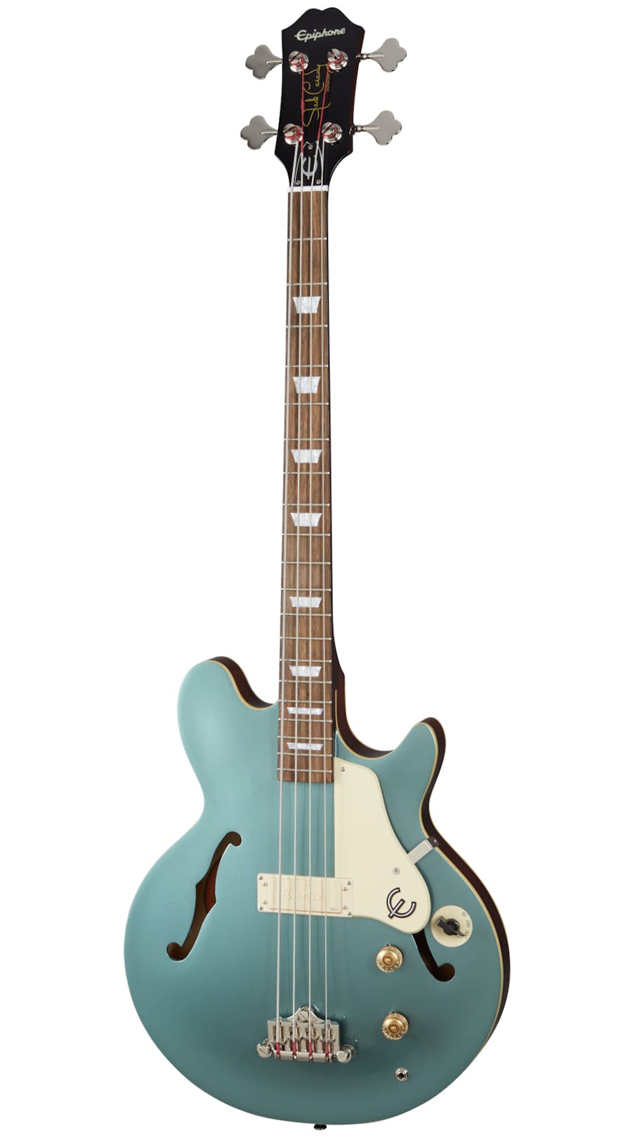 Epiphone Jack Casady Signature Bass in Faded Pelham Blue - Andertons Music  Co.