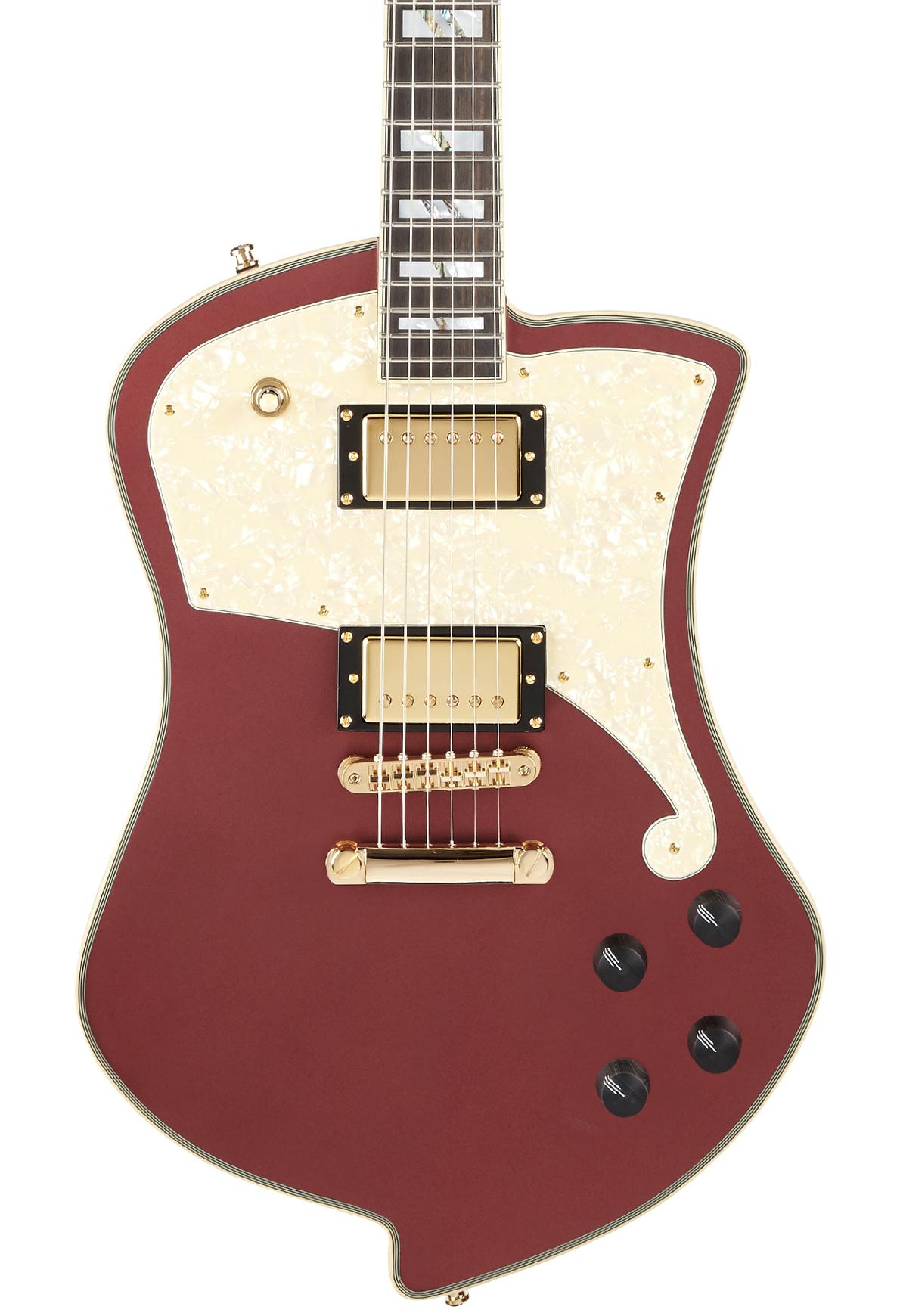 D'Angelico Deluxe Ludlow LE in Matte Wine - Andertons Music Co.