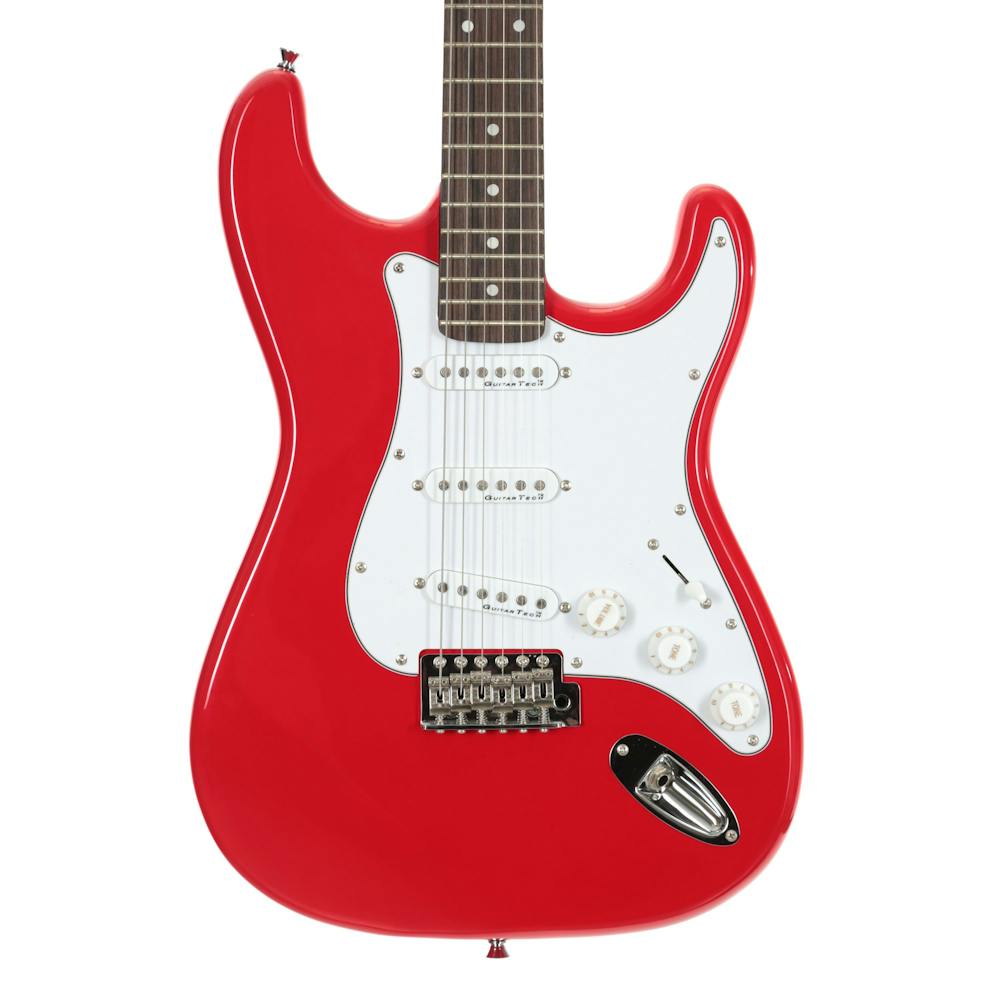 Encore E6 Electric Guitar in Gloss Red