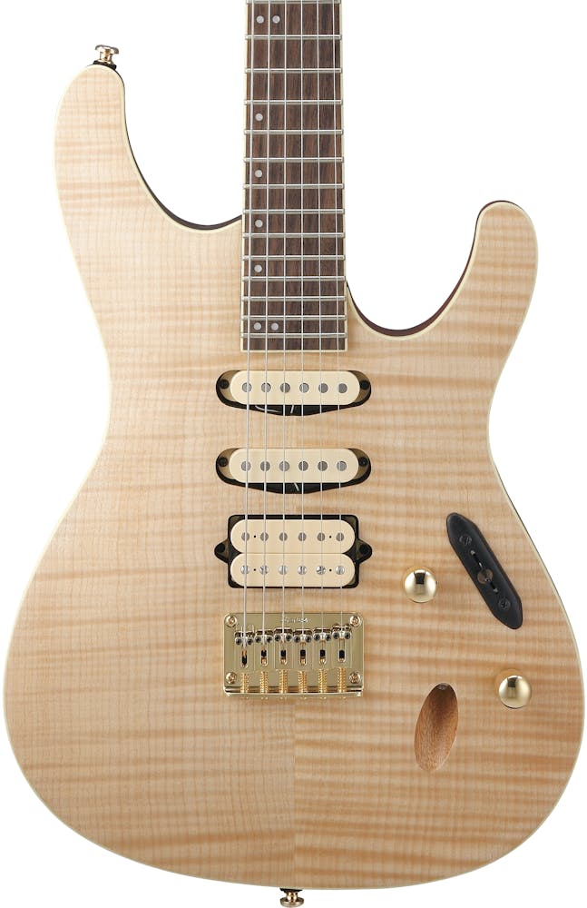 Ibanez SEW761FM-NTF Electric Guitar in Natural Flat