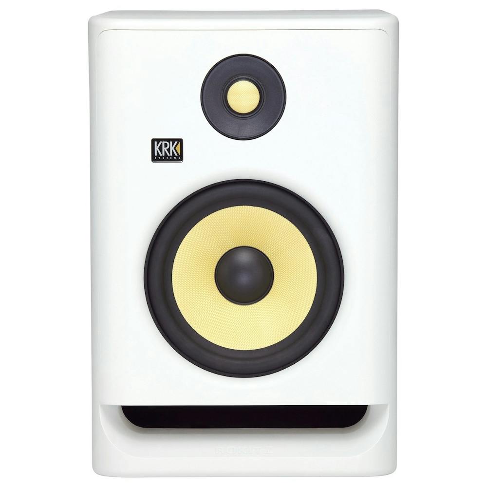 KRK Rokit RP7 G4 Monitor Speaker in White Noise