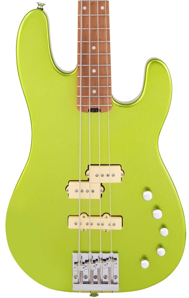 Charvel Pro-Mod San Dimas Bass PJ IV in Lime Green Metallic