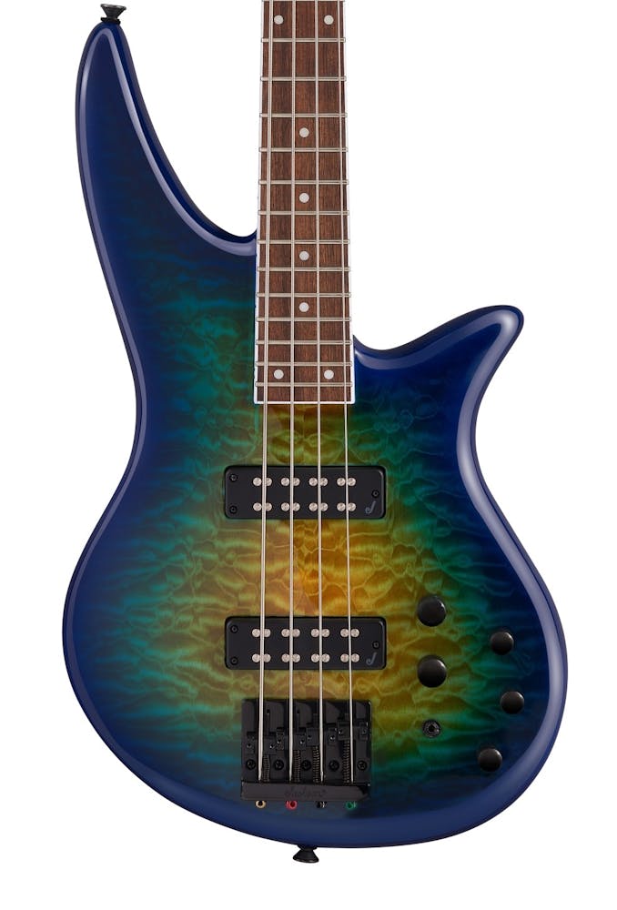 Jackson X Series Spectra SBX QM IV Bass in Amber Blue Burst