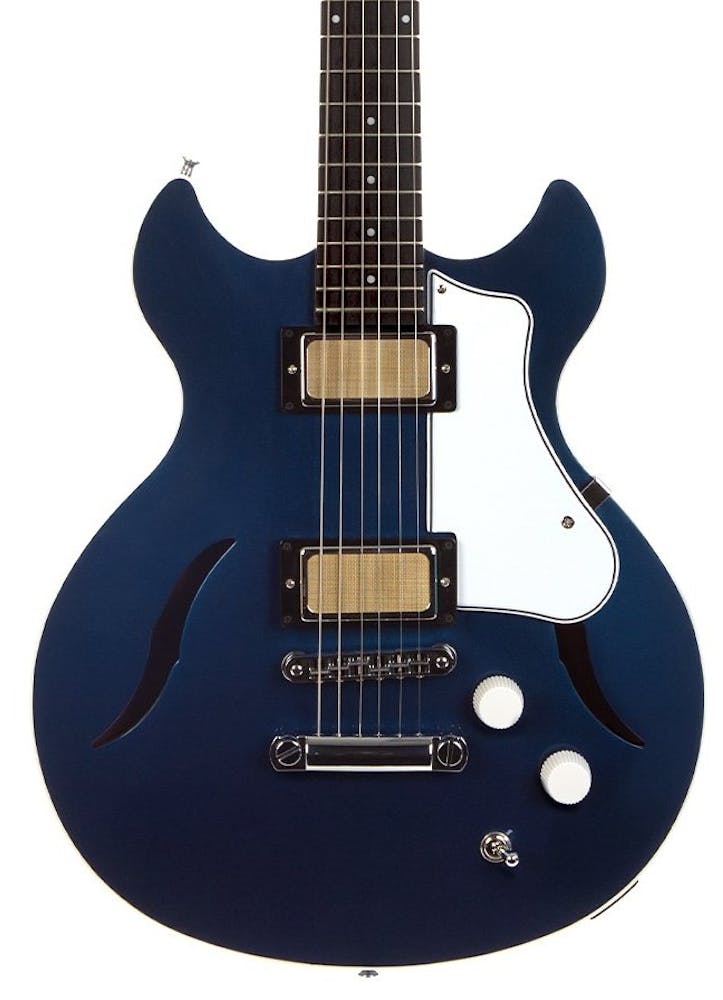 Harmony Comet Semi-Hollow Electric Guitar in Midnight Blue