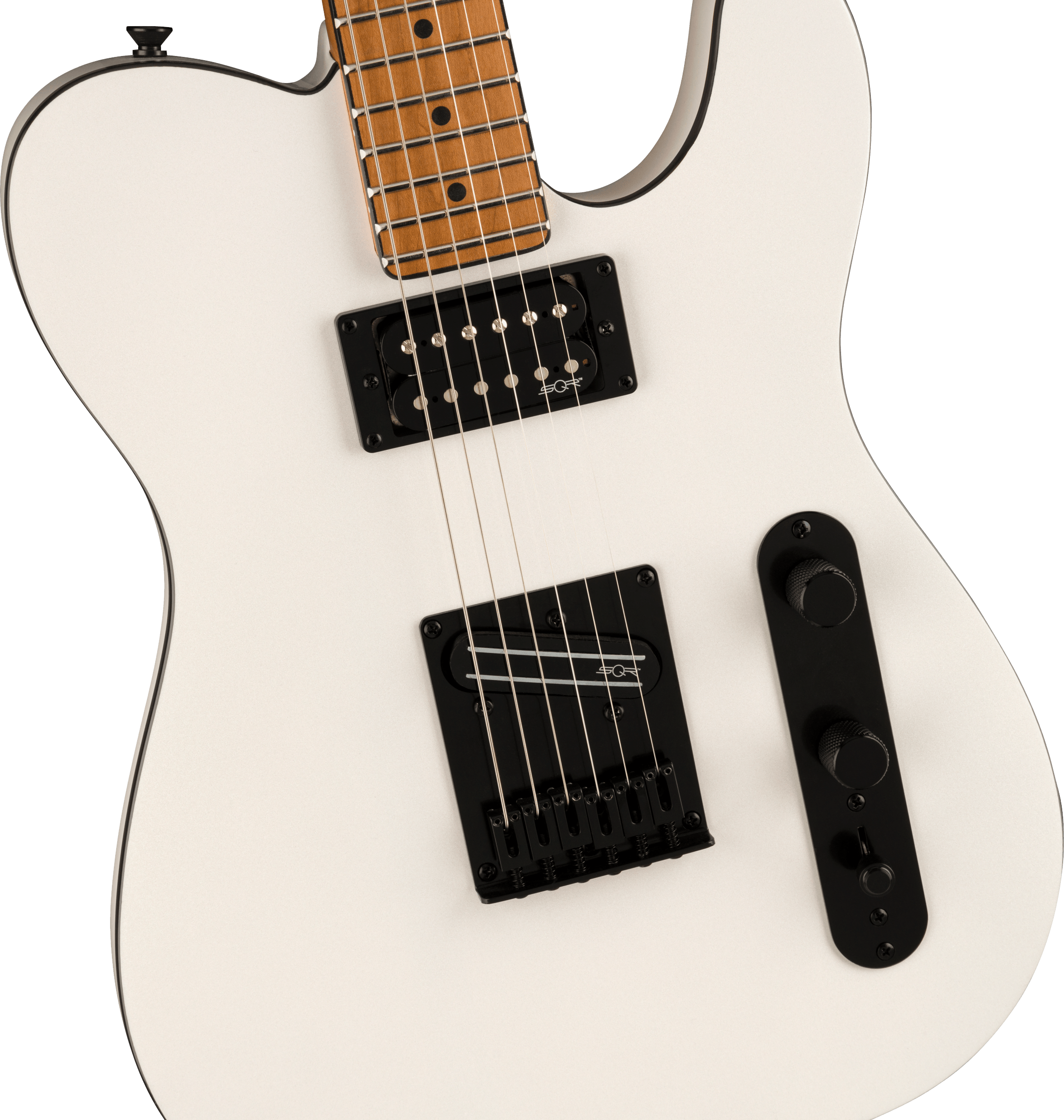 Squier FSR Contemporary Telecaster RH Electric Guitar in Pearl White  Andertons Music Co.