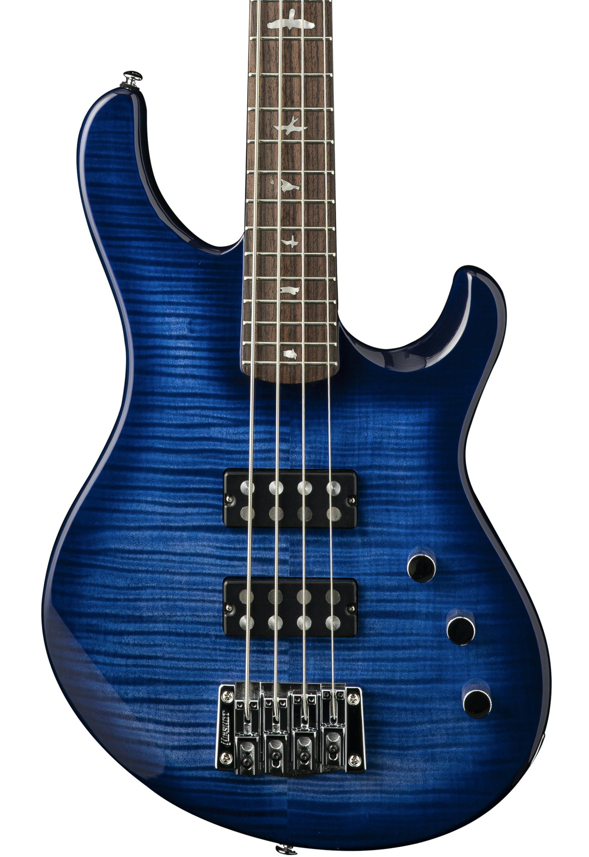 PRS SE Kingfisher Bass Guitar in Faded Blue Wraparound Burst