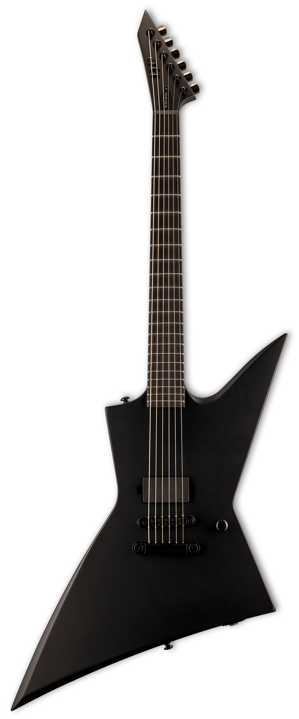 Esp Ltd Ex Black Metal Electric Guitar In Black Satin Andertons Music Co