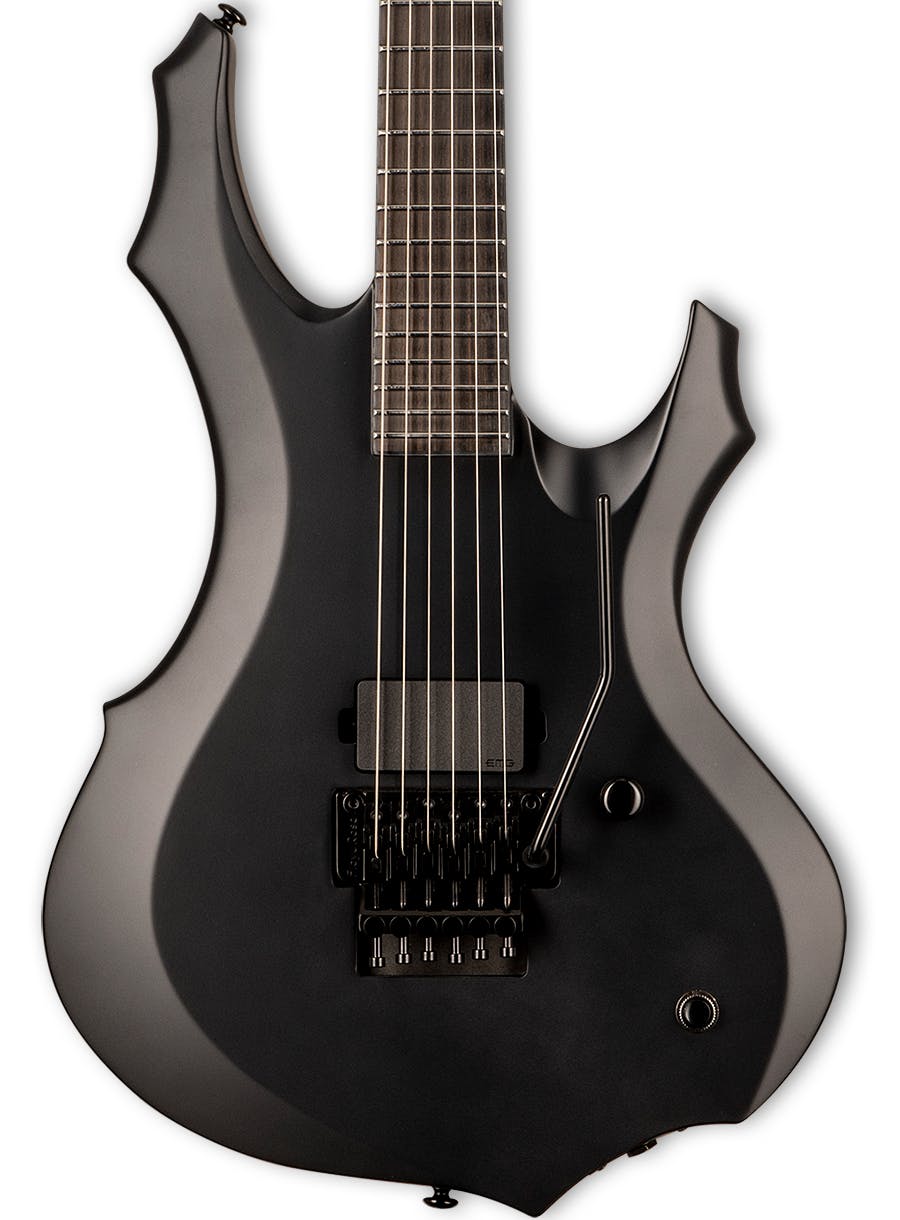 ESP LTD F Black Metal Electric Guitar in Black Satin - Andertons