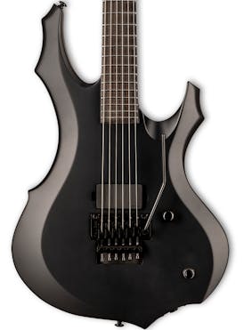 ESP LTD F Black Metal Electric Guitar in Black Satin