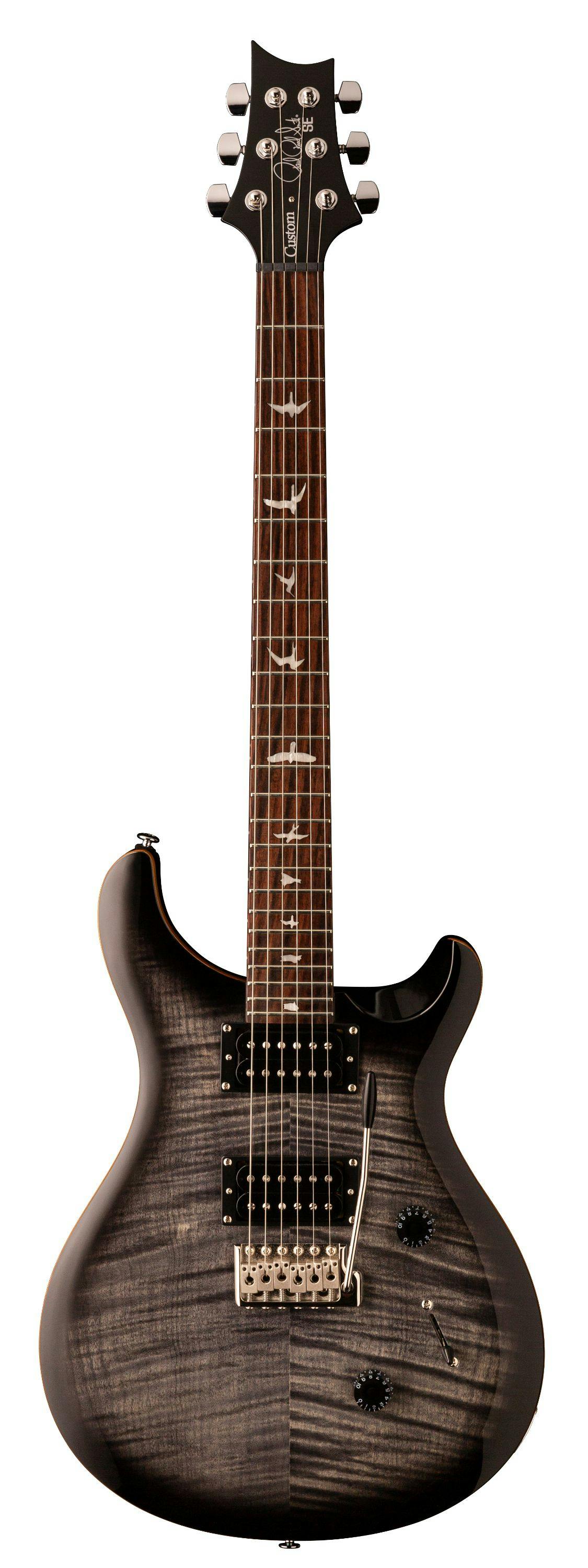 prs custom se 24 charcoal burst