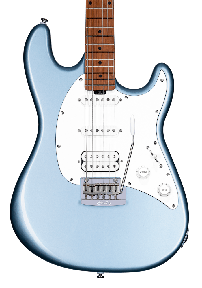 Sterling By Music Man Cutlass CT50HSS Guitar in Firemist Silver