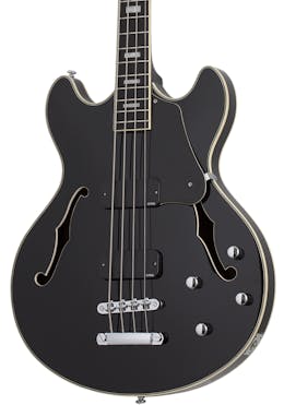 Schecter Corsair Semi-Hollow Bass in Gloss Black
