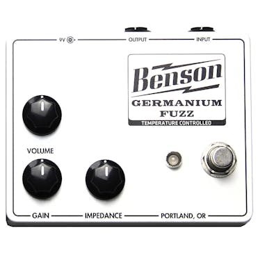 Benson Amps Temperature-Controlled Germanium Fuzz Pedal in Solar White