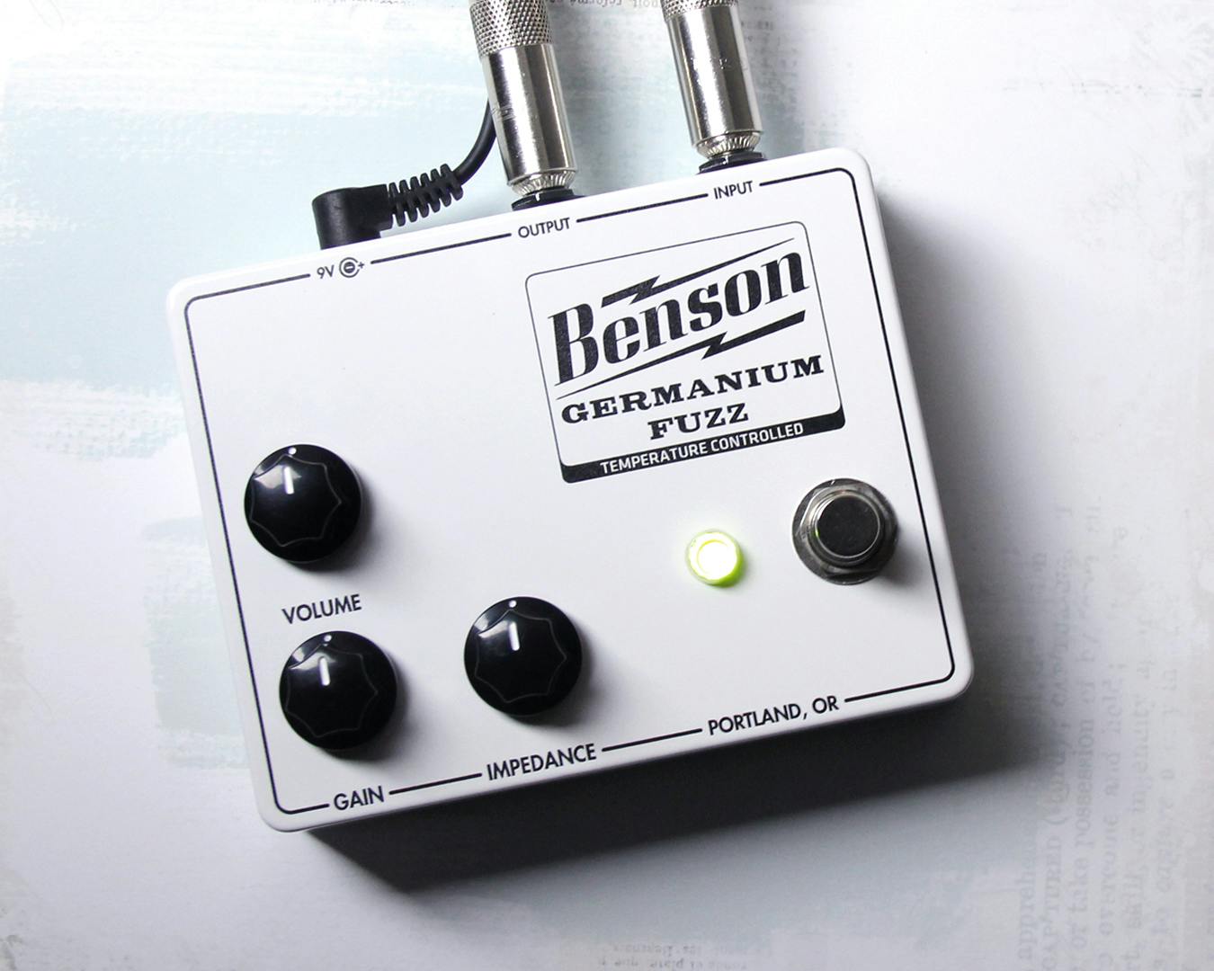 Benson Amps Temperature-Controlled Germanium Fuzz Pedal in Solar White -  Andertons Music Co.