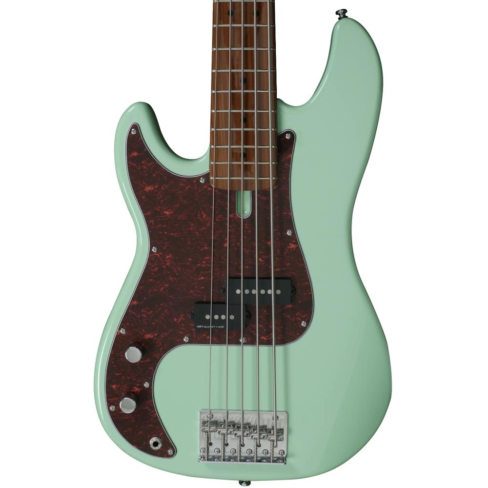 Sire Marcus Miller P5 Alder Left Handed 5-String Bass Guitar in Mild Green