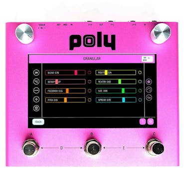 Poly Effects Beebo Visual Multi-modulation Pedal in Pink