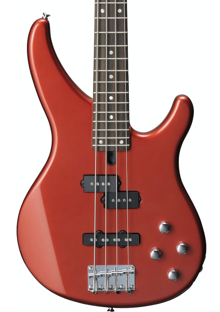 Yamaha TRBX204 4 String Bass in Bright Red Metallic