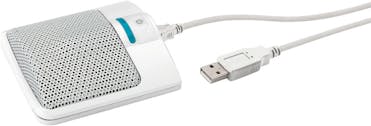 IMG Stageline ECM-306BU/SW USB Boundary Mic for Desktop Use - WHITE