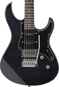 Yamaha Pacifica 612V FM MK II Electric Guitar In Trans Black with Flamed Maple Top