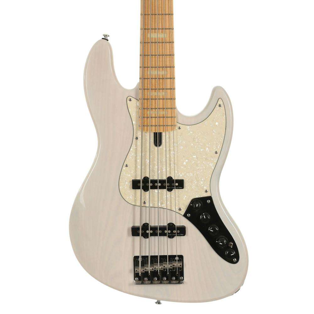 Sire Version 2 Updated Marcus Miller V7 Swamp Ash 5-String Bass in White Blonde