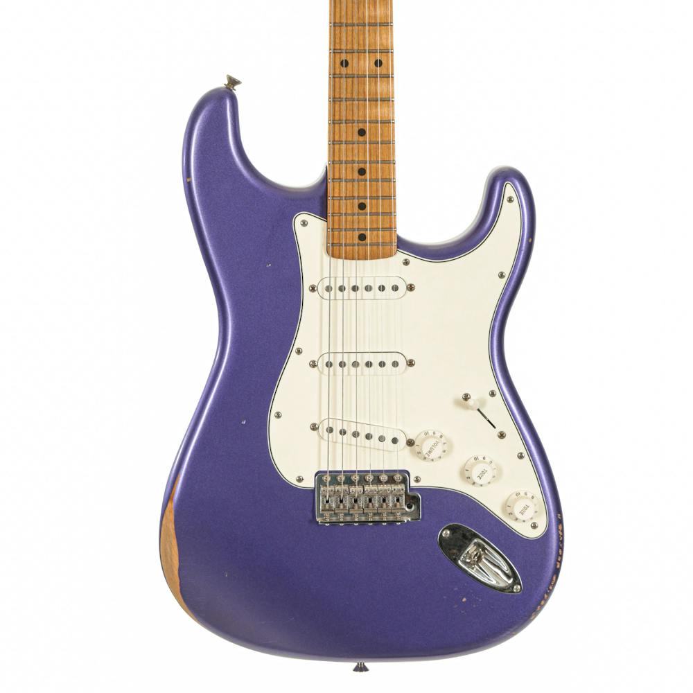 Fender Vintera Road Worn Mischief Maker Strat in Purple Metallic
