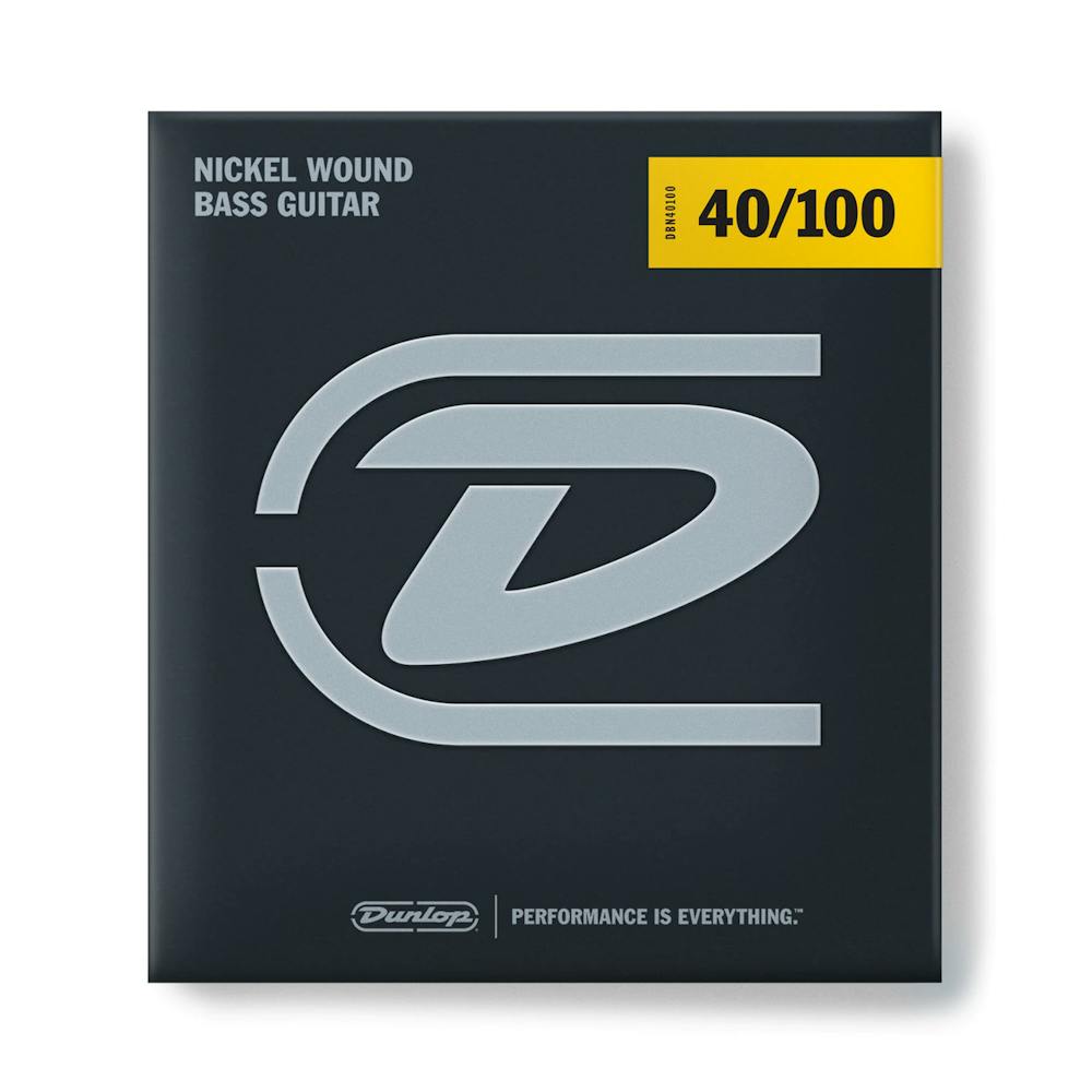 Dunlop Super Bright 40-100 Nickel Wound Medium Scale Light Bass Strings - 40-100