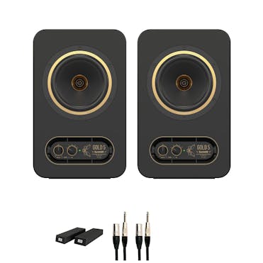 Tannoy Gold 5 Speaker Bundle with RoXdon Monitor Pads and cables