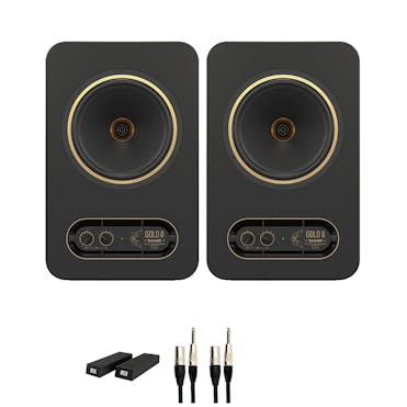 Tannoy Gold 8 Speaker Bundle with RoXdon Monitor Pads and cables