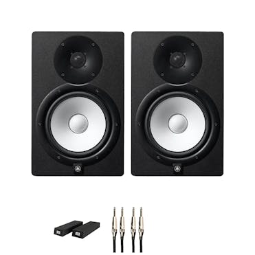 Yamaha HS8 Monitor Bundle with RoXdon Monitor Pads and Cables