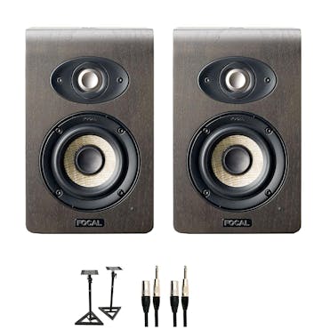 Focal Shape 40 Monitor Speakers Bundle with Stands and Cables