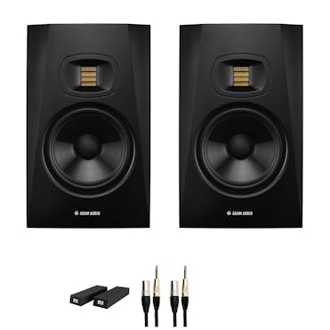 ADAM Audio T7V Monitor Bundle with RoXdon Monitor pads and Cables