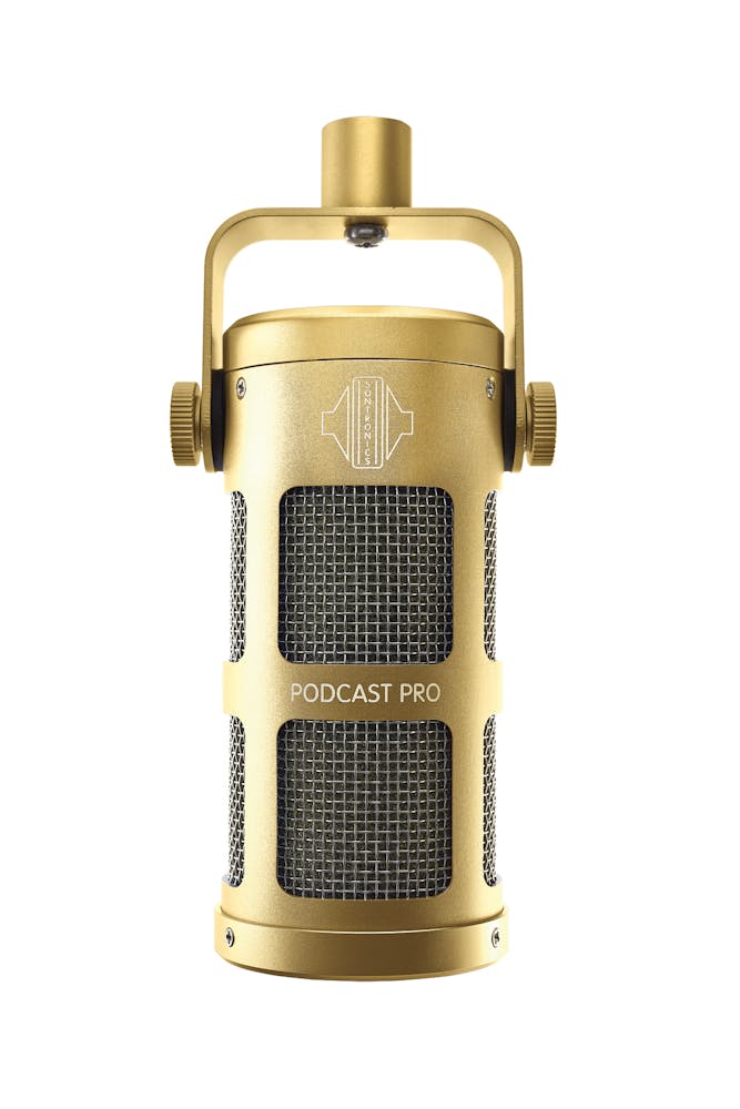 Sontronics Podcast Pro Dynamic Microphone in Gold